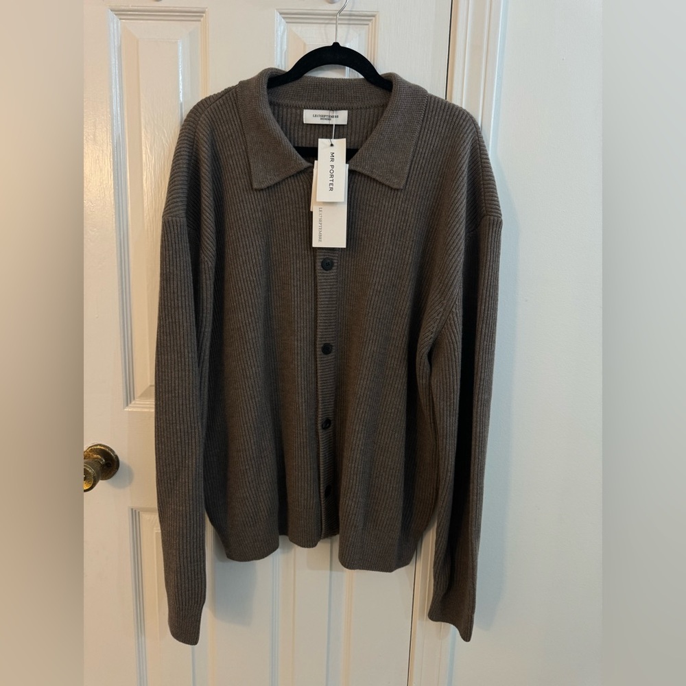 NWT Le 17 Septembre Ribbed wool cardigan | Mr. Porter XL